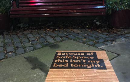 Guerrilla Campaign Marks 21 Years for Homeless & Domestic Violence Charity