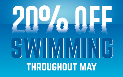 20% Swimming Discount in May