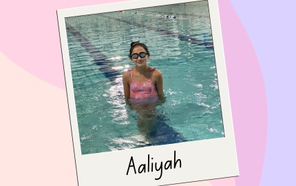 Aaliyah's sponsored swimming journey to the Edinburgh Fringe Festival